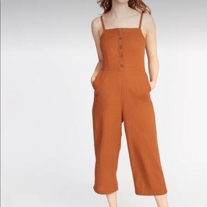 Button front linen blend cami Old Navy jumpsuit